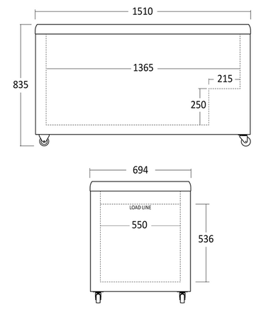 Zamrażarka skrzyniowa IC510D |  473 l