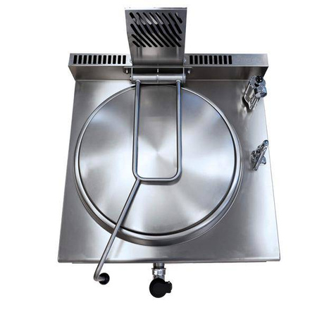 Kocioł warzelny gazowy z grzaniem pośrednim | opcja mieszadła | 14,5 kW | 100 l | 900x900x900 mm | RQLR-102G