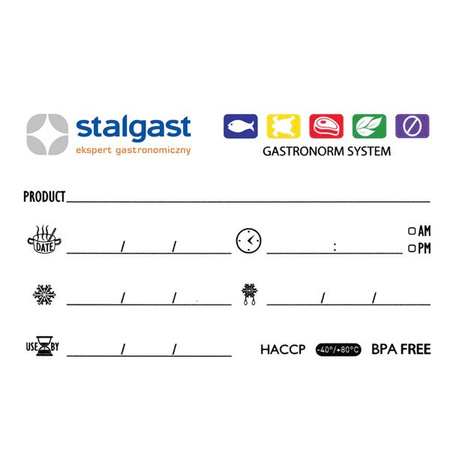 Pojemnik z polipropylenu, GN 1/3, H 65 mm 163061 STALGAST