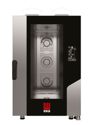 Piec konwekcyjno - parowy Millennial Black Mask GASTRO 11 x GN  1/1 gazowy z bezpośrednim natryskiem,  sterowany elektronicznie HENDI MKF1111GBM