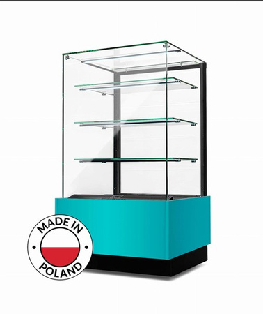 Witryna cukiernicza neutralna Dolce Visione  Neutro  Premium 700 | podświetlany cokół   | 700x670x1300 mm