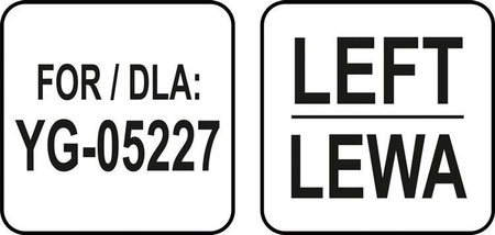 PROWADNICA LEWA ZAPASOWA DO PÓŁKI | YG-05425