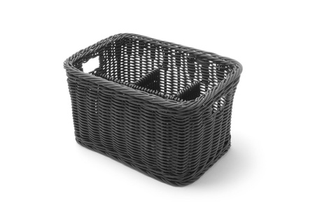 Koszyk na sztućce z 4 przegródkami szary melanżowy 260x180x150 m HENDI 426074