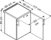 LIEBHERR 1-türiger 160 l Edelstahl-Unterbaukühlschrank | FKvesf 1805 LIEBHERR