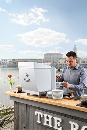 Ekspres kolbowy 1-grupowy | Lollo 1GR White | kolor biały | 1,8 kW