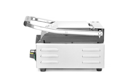 Grill kontaktowy pojedynczy - góra ryflowana, dół gładki HENDI 263600