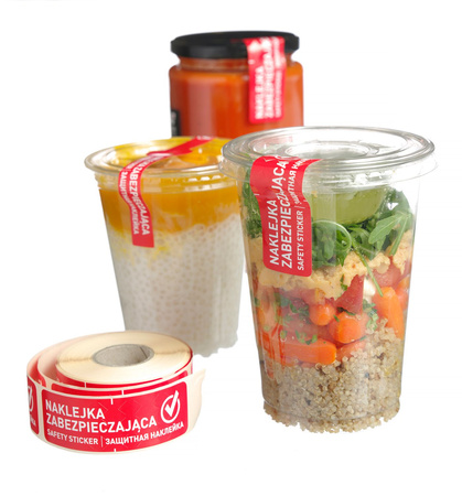 Plomba samoprzylepna zabezpieczająca opakowanie i pojemniki, 25x7 HENDI 850213