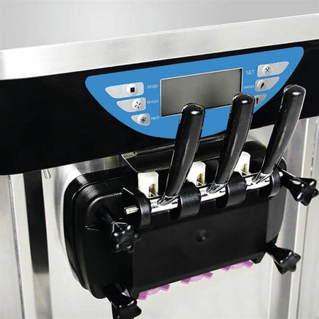 Italian ice cream machine | soft ice cream machine | overnight cooling | 2 flavors + mix | 2x5,8l