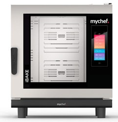 Piec konwekcyjno-parowy elektryczny | piekarniczo-cukierniczy | automatyczny system myjący | 6x600x400 |  12,6 kW | 400 V | Mychef iBake 6E TSC | System TSC - najwyższa stabilność temperatury