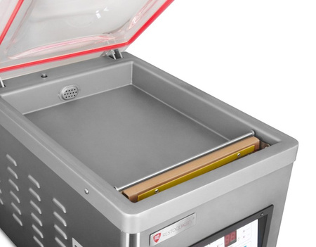 Pakowarka próżniowa komorowa | listwa 300 mm | pompa 5,4 m³/h | 0,35 kW | 380x550x395 mm | RQVP300