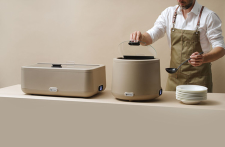 Kociołek do zupy HENDI UNIQ, HENDI, 8L, Taupe, 220-240V/500W, ⌀365x(H)325mm 860557