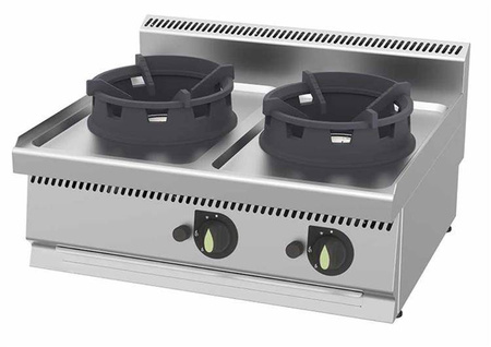 2-Flammen-Gas-Wok | Regelbarer Wok-Backofen | Linie 700 | 21 kW | WC8070G