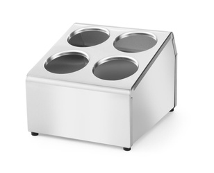 Pojemnik na sztućce, stalowy - 4 - częściowy HENDI 552407