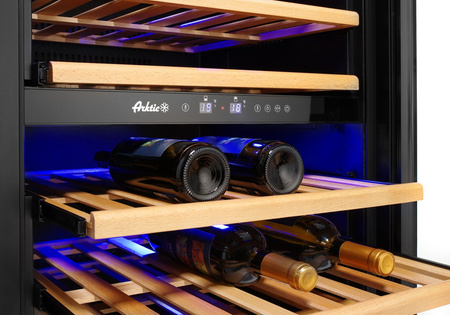 Lodówka do wina 2-strefowa, 72 butelki | HENDI 237557