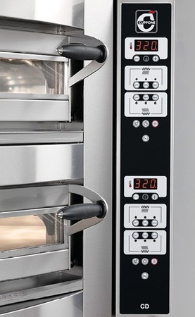 Piec do pizzy Cuppone Caravaggio | CR835/2 CD | elektryczny | 8+8x36 cm | 11,8+11,8 kW | 1445x1639x777 mm