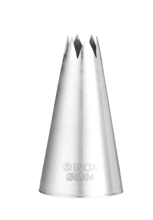 Końcówki do rękawów karbowane, stalowe - zestaw 7szt HENDI 551714