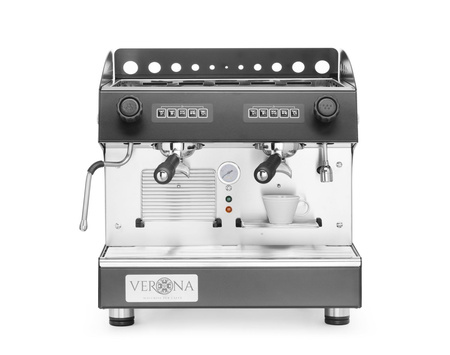 Ekspres do kawy JULIA Compact, 2-grupowy, automatyczny, czarny HENDI 207499