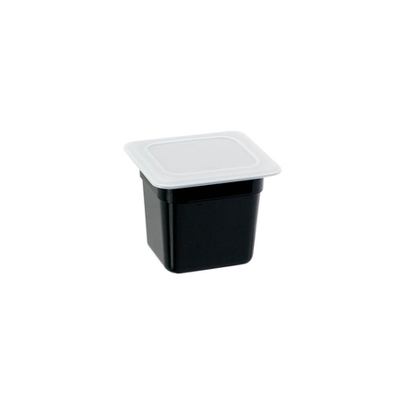 Polycarbonate container, black, GN 1/6, H 150 mm STALGAST 156152