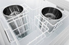 Eiscreme-Spender | Eiscreme-Vitrine | Konservator | Retro | 8 Tuben | runde Schalen | 1283x670x895 mm | GELATO POZETTI 8