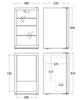 Szafa chłodnicza przeszklona DKS123BE | 110 l | RESTO QUALITY DKS123BE