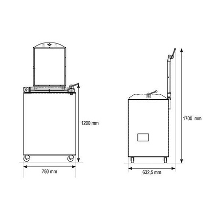 Divotrad hydraulic dough divider | interchangeable dough punchers