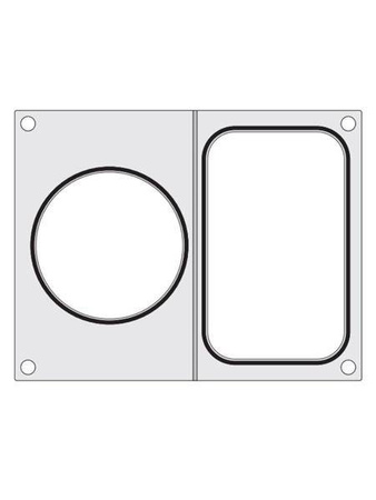 Hendi Siegelstempel für Schale ohne Teilung 178x113 mm + p HENDI 805657