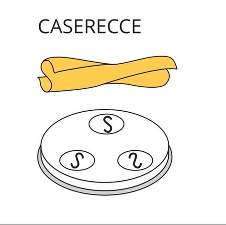 Matryca formująca do maszynki do makaronu PF15E i MPF1.5N CASERECCE - 9 x 5 mm