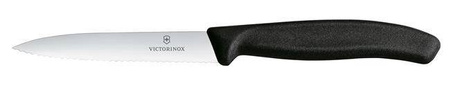 Victorinox Swiss Classic Gemüsemesser, gezahnt, 100mm, schwarz HENDI 6.7733