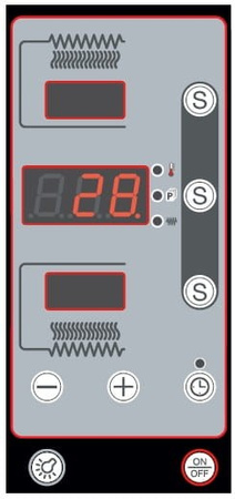 Piec do pizzy elektryczny Cuppone Donatello | jednokomorowy | panel cyfrowy | 9x36 | DN935/1 D