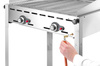 Grill gazowy Green Fire Profi Line 2-palnikowy - patelnia żeliwna i ruszt HENDI 149508