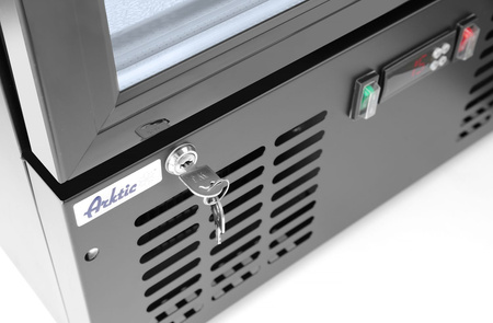 Lodówka barowa 1-drzwiowa, Arktic, 300 l, czarna, 220–240V/195W HENDI 233924