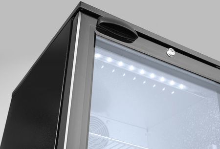 Lodówka barowa 1-drzwiowa, Arktic, 86L, czarny, 220-240V/120W, 500x530x(H)865mm HENDI 233900