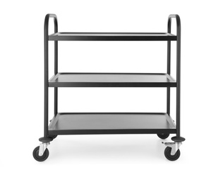 Wózek kelnerski 3-półkowy, czarny, 900x590x930 mm HENDI 811320