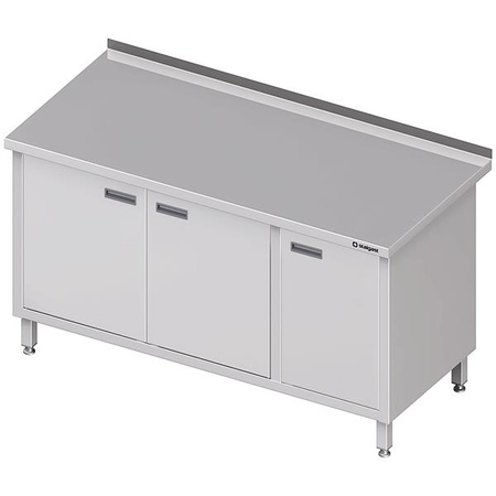 Stół przyścienny z szafką (P),drzwi skrzydłowe 1800x700x850 mm STALGAST MEBLE 980557180
