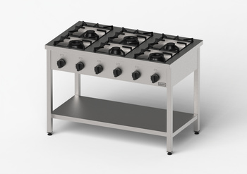 Kuchnia gazowa, Gredil, skręcana, 1200x700x850 mm, P 33.5 kW, G20/20 mbar STALGAST 976611