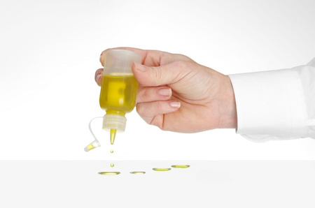 Mini dyspenser do sosów - zestaw 4 szt., 0,05L, transparentny, o35x(H)100mm  557990