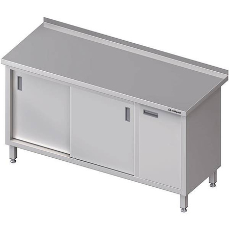 Wall table with cabinet (P),sliding door 1600x600x850 mm STALGAST MEBLE 980576160