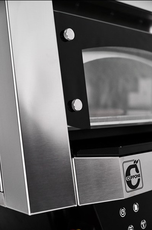 Piec do pizzy obrotowy Mantegna | MN40/1DG-P | elektryczny | max.500 °C | 1x40cm | 4 kW | 670x664x605 mm