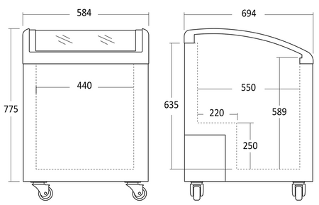 Zamrażarka skrzyniowa IC155D | 137 l