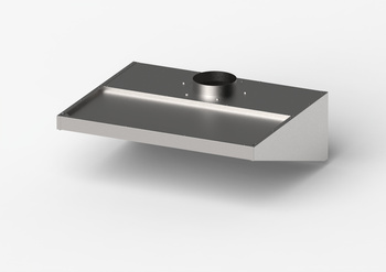 Okap do niskich pomieszczeń, skręcany, Gredil, 1210x1000x400 mm STALGAST 619112