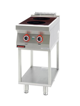 Induction kitchen 2x3.5kW on a frame base 700.KE-2i/400.T Kromet