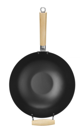 Wok z drewnianym uchwytem, HENDI, ⌀324x565mm 627907