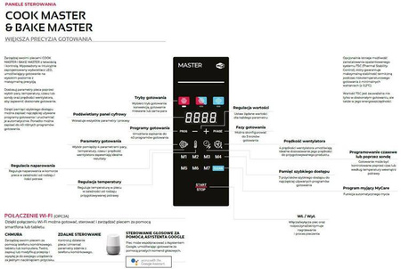 Gas combi oven | automatic washing system | 10xGN2/1 | 35 kW | 230 V | Mychef COOK MASTER 102G