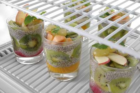 Witryna chłodnicza nastawna, 68 litrów, biała