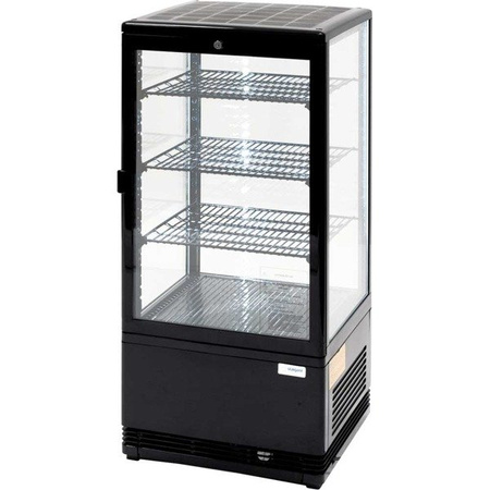 Display case 78 l black LED lighting 852174 STALGAST