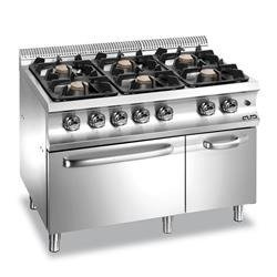 KUCHNIA 6-PALNIKOWA Z PIEKARNIKIEM GAZOWYM- STATYCZNYM GN 2/1 G6FA77XL MBM
