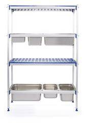 HENDI 812266 aluminum storage rack for GN1/1 containers