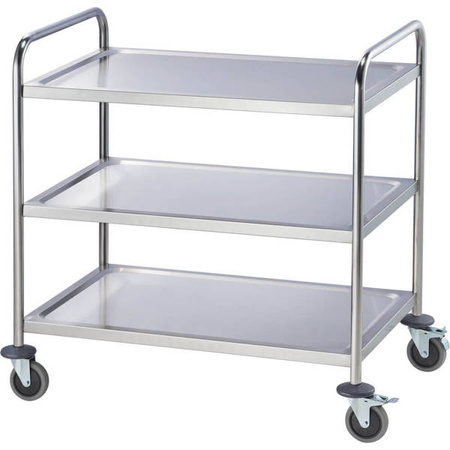 Stainless steel waiter's cart, 3-shelf STALGAST 661033