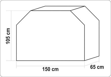 POKROWIEC NA GRILLA 150 X 65 X 105CM
 | YG-20051