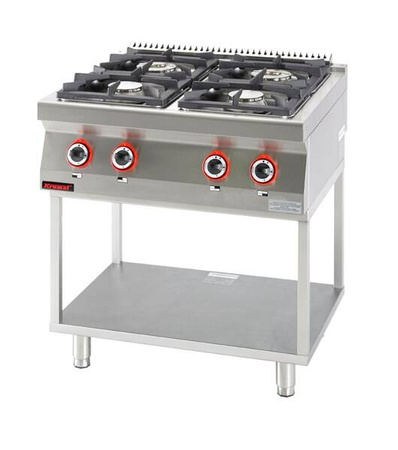 Gas 4-burner kitchen on a frame base 700.KG-4.T Kromet